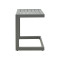 Aether pakoworld aluminum table in anthracite color 37.5x36.5x53cm