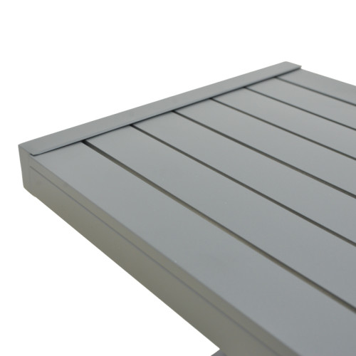 Aether pakoworld aluminum table in anthracite color 37.5x36.5x53cm