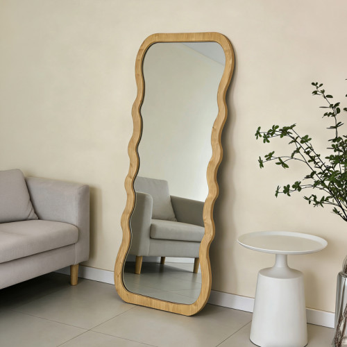 Zerbon pakoworld mdf mirror in natural color 60x1.5x155cm