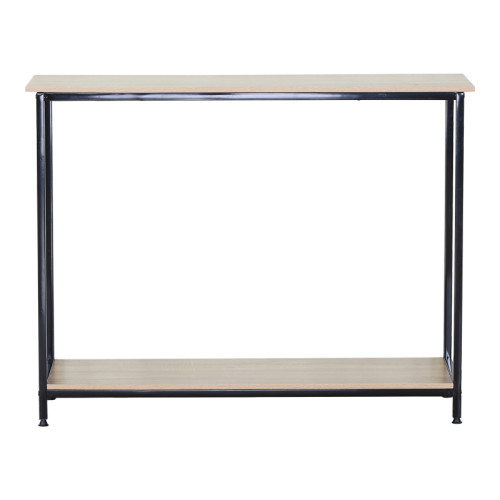 Console Shima pakoworld 2pcs. oak- black metal 106x35x81cm