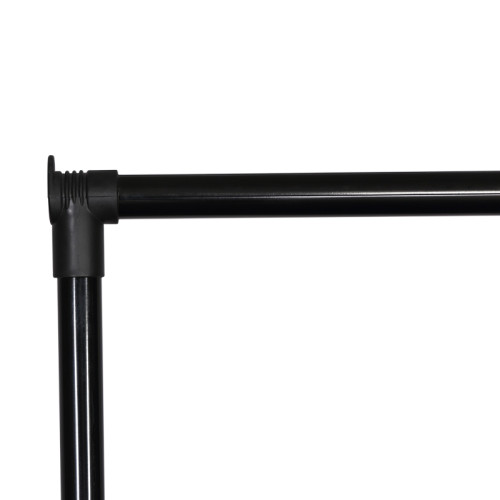 Floor hanger Wizak pakoworld black metal 74.5x41,5x157cm