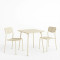 Moraja Deraby I pakoworld set of 3 pieces cream metal 70x70x73cm