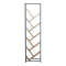 Orunta pakoworld oak-black metal bookcase 40x26.5x150cm