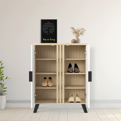 Shoe cabinet Shoby pakoworld white-sonoma 70.5x30x91cm
