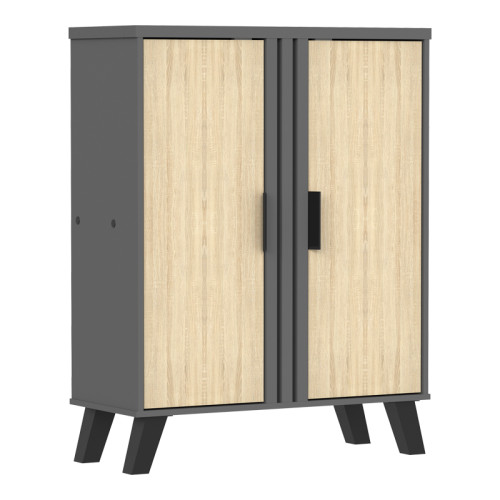 Shoe cabinet Shoby pakoworld sonoma-anthracite 70.5x30x91cm
