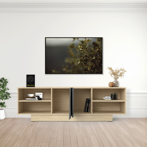 TV unit Stevie pakoworld sonoma-anthracite 160x40x50cm