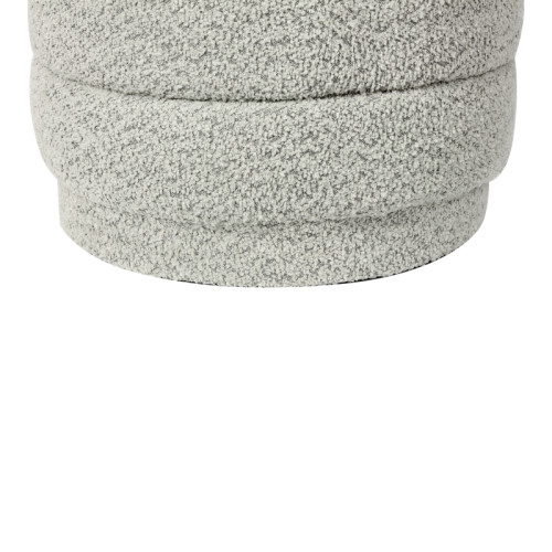 Stool-trunk Bettia pakoworld teddy fabric mint D41x38.5cm