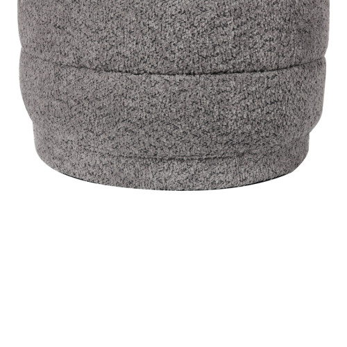 Stool-trunk Bettia pakoworld teddy fabric grey D41x38.5cm