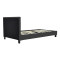 Bed with mattress Nevil-Perfecto pakoworld fabric anthracite-black leg 90x190cm