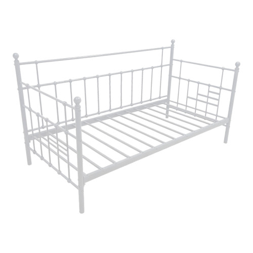 Routha pakoworld sofa bed, white metal, 90x190cm