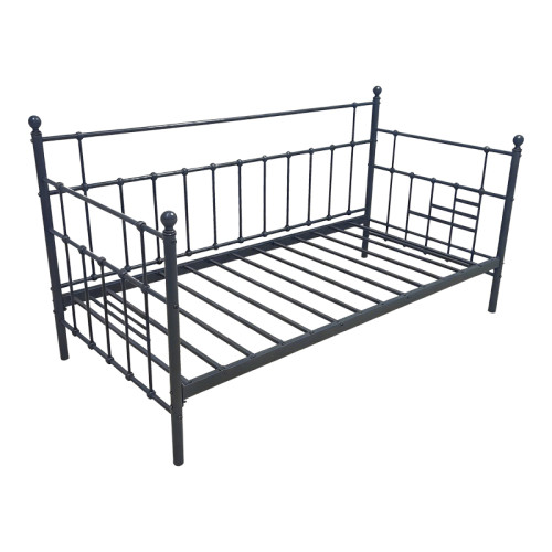 Routha pakoworld sofa bed, black metal, 90x190cm