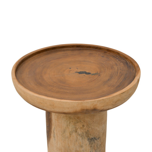 Side table Tobola pakoworld suar wood in natural color D50x55cm