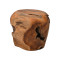 Stool Bolare pakoworld teak wood in natural color D40x35cm