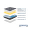 Resty Pakoworld single-sided pocket spring mattress with integrated euro top 32cm 140x200cm