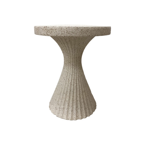 Side table Nome pakoworld ecru MGO D38x46.5cm