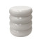 Side table Venezia pakoworld white MGO D35x46cm