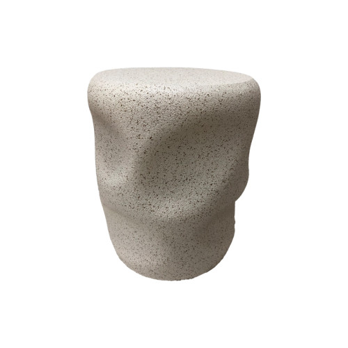 Stool Ardin pakoworld ecru MGO D39.5x49.5cm