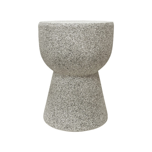 Side table Efria pakoworld ecru MGO D33x46cm
