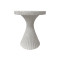 Side table Nome pakoworld white MGO D38x46.5cm