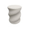 Side table Rinda pakoworld ecru MGO D33x40cm