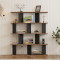 Bookcase Ratu pakoworld anthracite with oak color 120x24.6x141cm