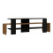 Tv stand Lenour pakoworld in sonoma with black color 150x35x45cm