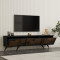 Tv stand Trida pakoworld walnut with anthracite color 160x35x45cm