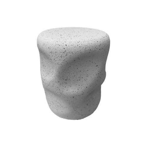 Stool Ardin pakoworld white MGO D39.5x49.5cm