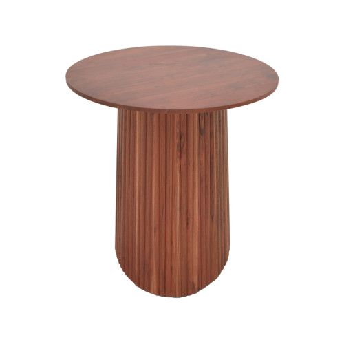 Tully dining table pakoworld solid acacia wood walnut D50x75cm