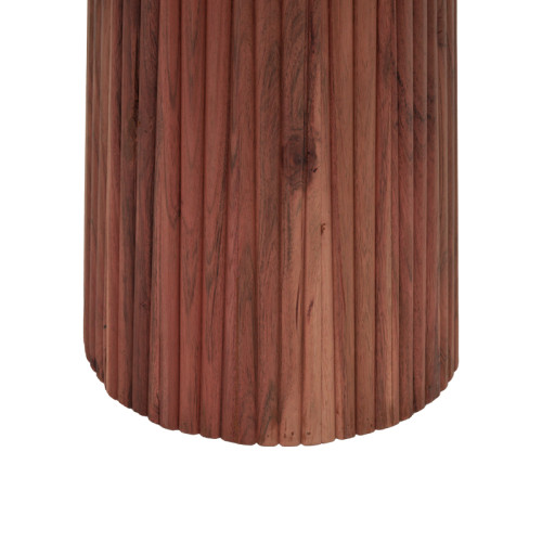 Tully dining table pakoworld solid acacia wood walnut D50x75cm