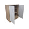 Shoe cabinet for 6 pairs of shows Souken pakoworld white-sonoma 60x40x80cm