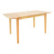 Extendable table Country pakoworld rubberwood in natural shade 120-150x80x74cm