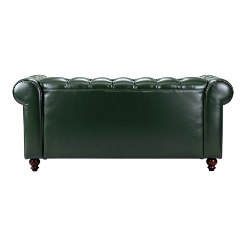 Two-seater sofa Chesterfield pakoworld pu cypress 160x84x67cm