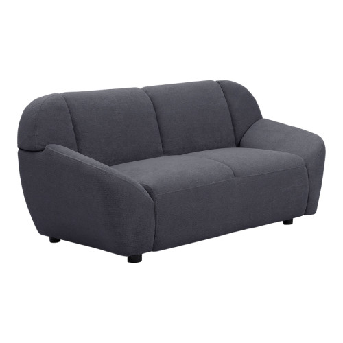 Two-seater sofa Echono pakoworld anthracite fabric 144x88x77cm
