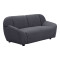 Two-seater sofa Echono pakoworld anthracite fabric 144x88x77cm