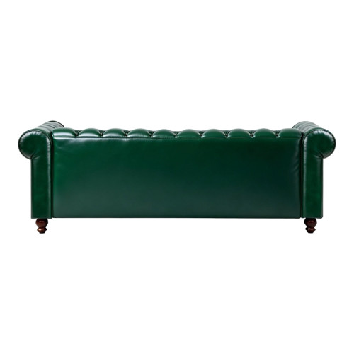 Three-seater sofa Chesterfield pakoworld pu cypress 203x84x67cm