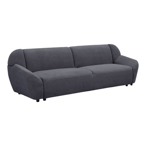Three-seater sofa Echono pakoworld anthracite fabric 230x88x77cm