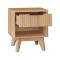 Hamea pakoworld mdf bed side table in natural shade 45x39.5x50.2cm