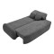 Three-seater sofabed Sereno pakoworld anthracite fabric 233x91x82cm