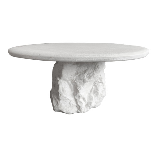 Coffee table Zinol pakoworld mdf-polyresin white D77x36cm