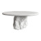 Coffee table Zinol pakoworld mdf-polyresin white D77x36cm