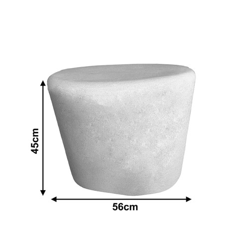 Side table Fedris pakoworld mdf white D56x45cm