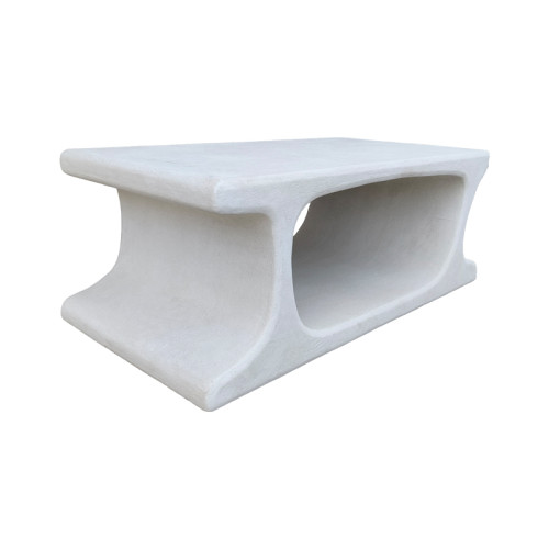 Coffee table Nafel pakoworld mdf white 120x60x45cm