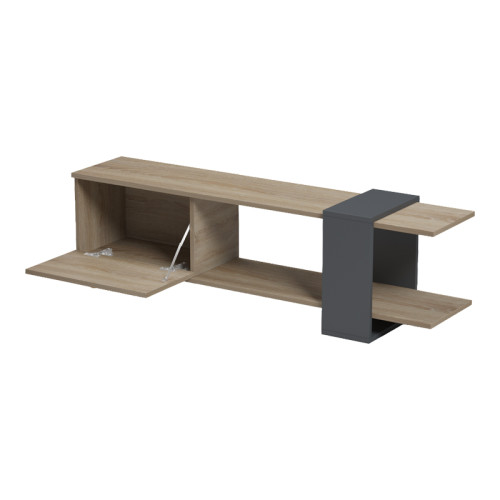 Standi pakoworld TV cabinet in sonoma-anthracite 120x25x36.8cm