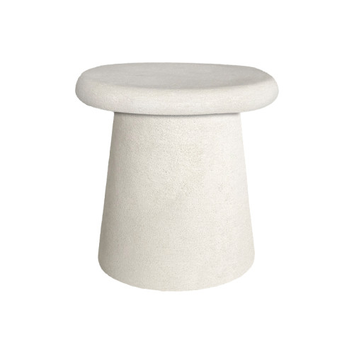 Side table Herona pakoworld mdf white D47x48cm
