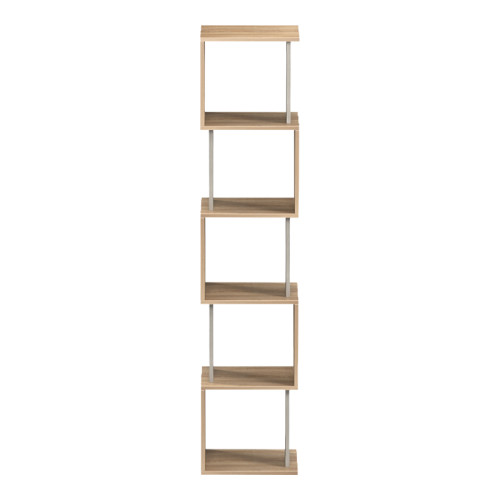Cubik pakoworld sonoma with grey beige marble look bookcase 35x30x161cm