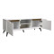 TV cabinet Kemvio pakoworld sonoma-white 150x38x44cm