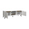 TV cabinet Kemvio pakoworld sonoma-white 120x38x44cm