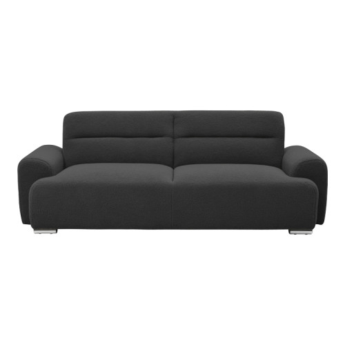 Three-seater sofa bed Harmonious pakoworld anthracite teddy fabric 223.5x92x81cm