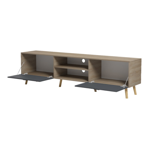 TV stand Gorna pakoworld sonoma-anthracite 180x35x48.6cm